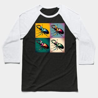 Rainbow Stag Beetle - Cool Insect Baseball T-Shirt